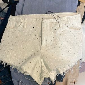Zara eyelet shorts